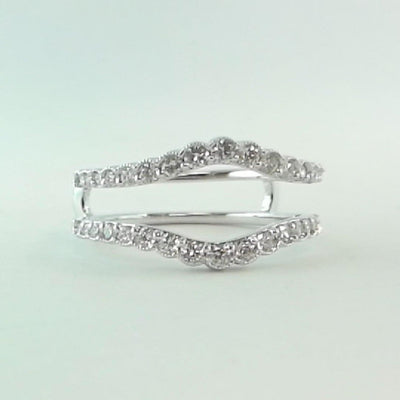 14K White Gold Diamond Band - Tapper's Jewelry 