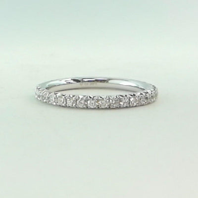 14K White Gold Diamond Band - Tapper's Jewelry 