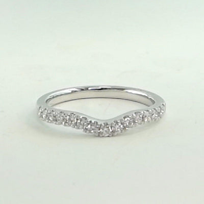 14K White Gold Diamond Band - Tapper's Jewelry 