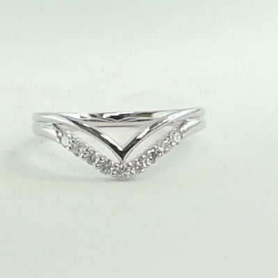 14K White Gold Diamond Band - Tapper's Jewelry 