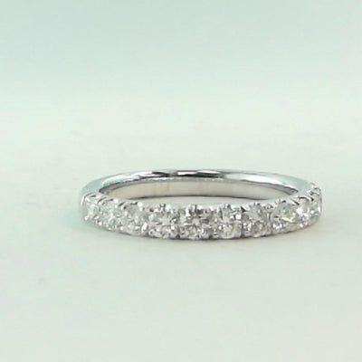 14K White Gold Diamond Band - Tapper's Jewelry 