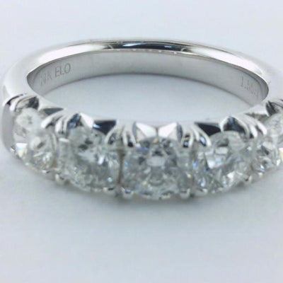 14K White Gold Diamond Band - Tapper's Jewelry 