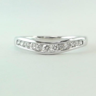 14K White Gold Diamond Band - Tapper's Jewelry 