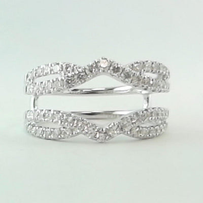 14K White Gold Diamond Band - Tapper's Jewelry 