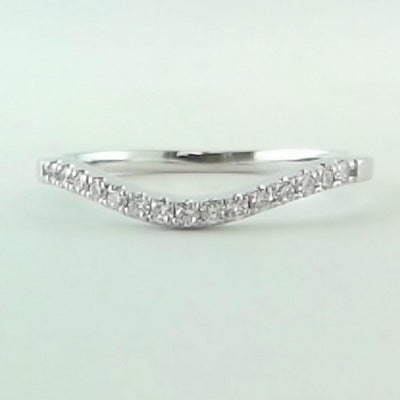 14K White Gold Diamond Band - Tapper's Jewelry 