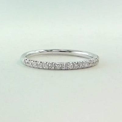 14K White Gold Diamond Band - Tapper's Jewelry 