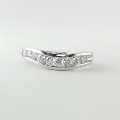 14K White Gold Diamond Band - Tapper's Jewelry 