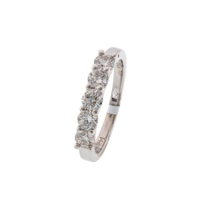 14K White Gold Diamond Band - Tapper's Jewelry 