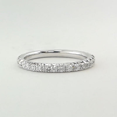 14K White Gold Diamond Band