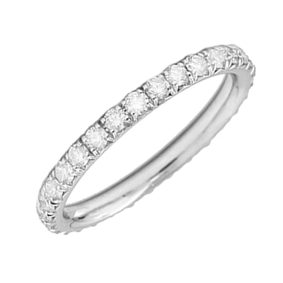 14K White Gold Diamond Band - Tapper's Jewelry 