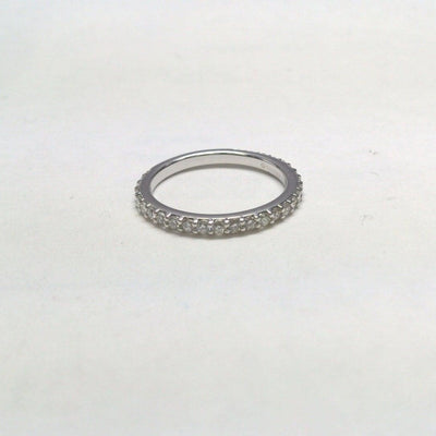 14K White Gold Diamond Band - Tapper's Jewelry 