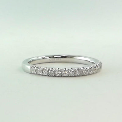 14K White Gold Diamond Band - Tapper's Jewelry 