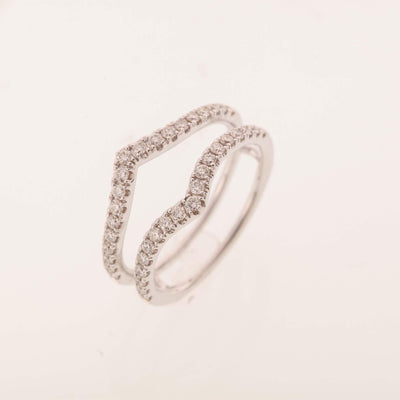 14K White Gold Diamond Band - Tapper's Jewelry 
