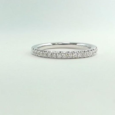 14K White Gold Diamond Band - Tapper's Jewelry 