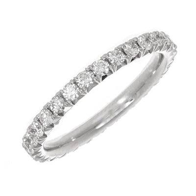 14K White Gold Diamond Band - Tapper's Jewelry 