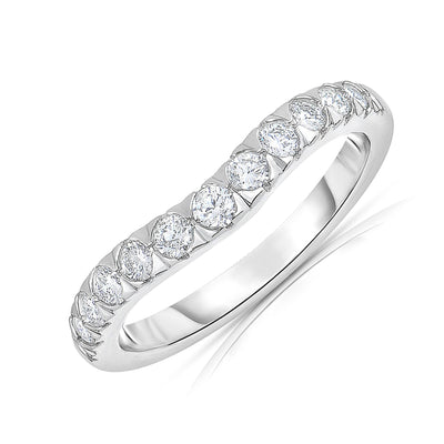 14K White Gold Diamond Band - Tapper's Jewelry 