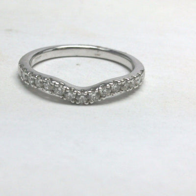 14K White Gold Diamond Band - Tapper's Jewelry 
