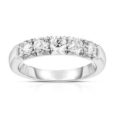 14K White Gold Diamond Band - Tapper's Jewelry 