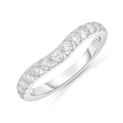 14K White Gold Diamond Band - Tapper's Jewelry 