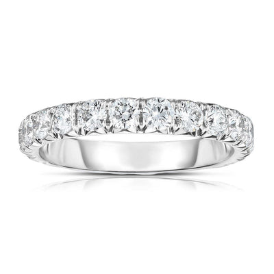 14K White Gold Diamond Band - Tapper's Jewelry 