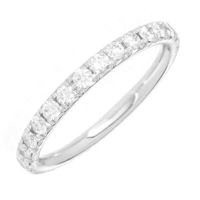 14K White Gold Diamond Band - Tapper's Jewelry 