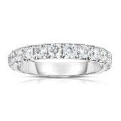 14K White Gold Diamond Band - Tapper's Jewelry 