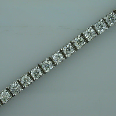 14K White Gold Diamond Bracelet - Tapper's Jewelry 