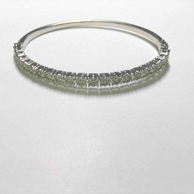 14K White Gold Diamond Bracelet - Tapper's Jewelry 