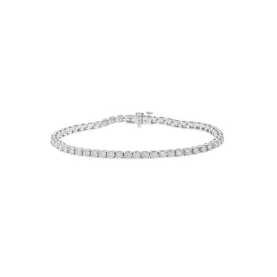 14K WHITE GOLD DIAMOND BRACELET - Tapper's Jewelry 
