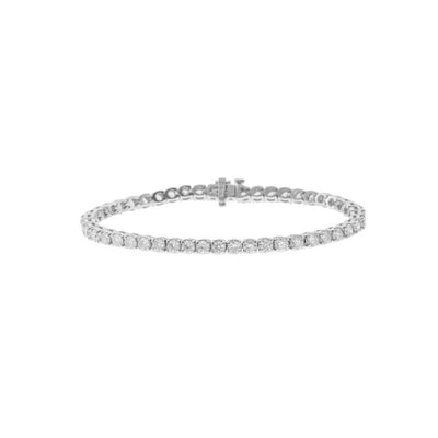 14K WHITE GOLD DIAMOND BRACELET