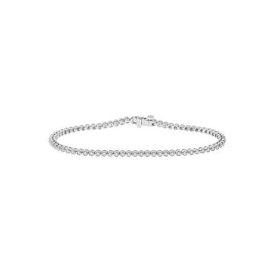 14K WHITE GOLD DIAMOND BRACELET