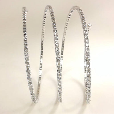 14K WHITE GOLD DIAMOND BRACELET - Tapper's Jewelry 