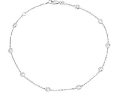 14K WHITE GOLD DIAMOND BRACELET - Tapper's Jewelry 