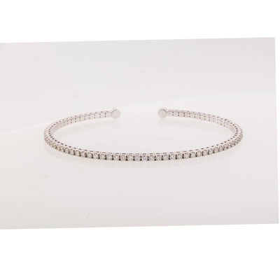 14K White Gold Diamond Bracelet - Tapper's Jewelry 