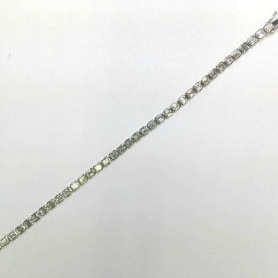14K White Gold Diamond Bracelet - Tapper's Jewelry 