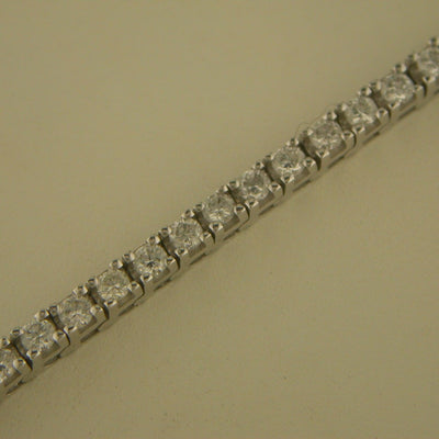 14K White Gold Diamond Bracelet - Tapper's Jewelry 