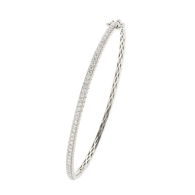 14K WHITE GOLD DIAMOND BRACELET - Tapper's Jewelry 