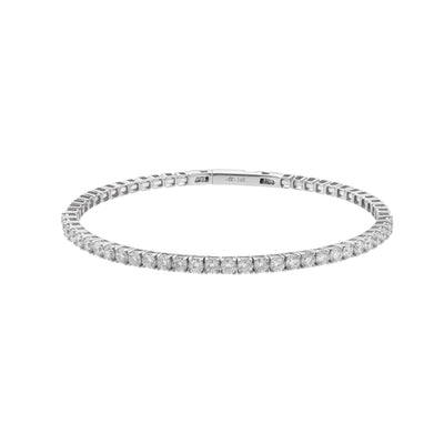 14K White Gold Diamond Bracelet - Tapper's Jewelry 