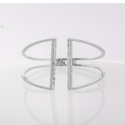 14K White Gold Diamond Bracelet - Tapper's Jewelry 