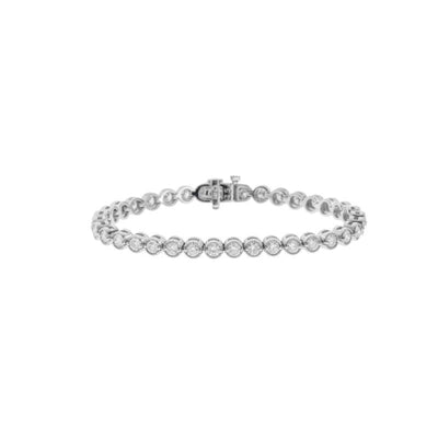 14K WHITE GOLD DIAMOND BRACELET