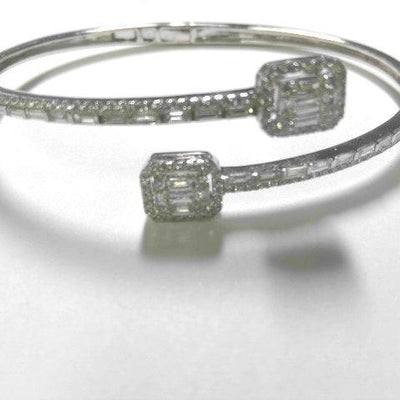 14K White Gold Diamond Bracelet - Tapper's Jewelry 