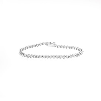 14K WHITE GOLD DIAMOND BRACELET - Tapper's Jewelry 