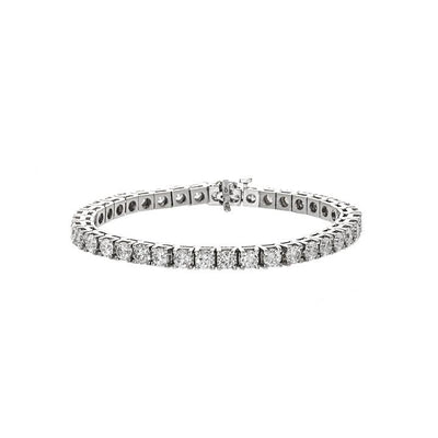 14K WHITE GOLD DIAMOND BRACELET - Tapper's Jewelry 