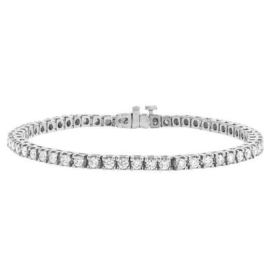 14K WHITE GOLD DIAMOND BRACELET - Tapper's Jewelry 