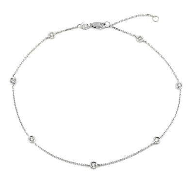 14K WHITE GOLD DIAMOND BRACELET - Tapper's Jewelry 