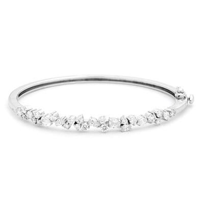 14K WHITE GOLD DIAMOND BRACELET - Tapper's Jewelry 