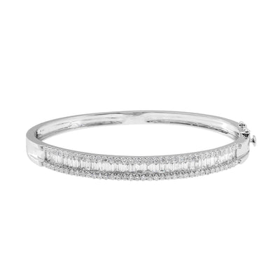 14K WHITE GOLD DIAMOND BRACELET