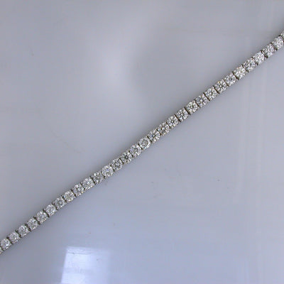 14K White Gold Diamond Bracelet - Tapper's Jewelry 