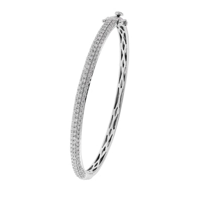 14K WHITE GOLD DIAMOND BRACELET - Tapper's Jewelry 