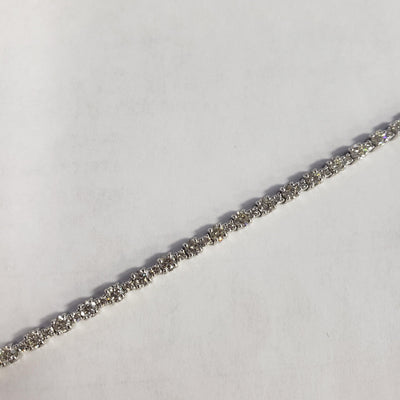 14K White Gold Diamond Bracelet